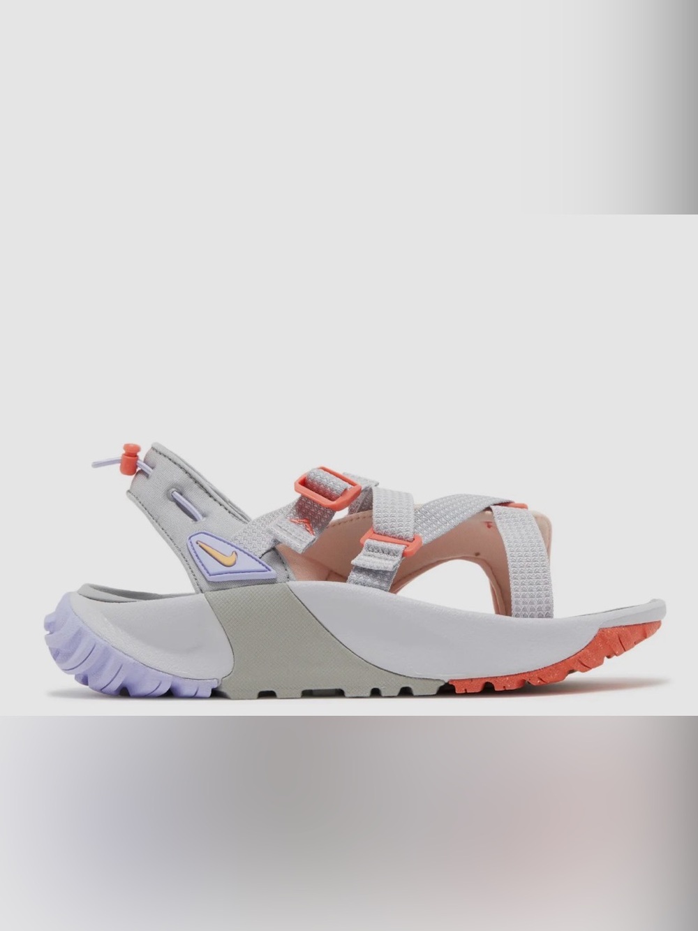 Nike WMNS Oneonta Sandal Flat Silver Arctic Orange